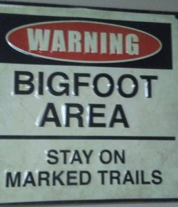 Bigfoot Area Stay on Marked Trails