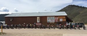 Motorcycles at the Tomichi Creel Trading Post