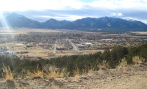 Buena Vista, CO From Midland Hill, site of the old Midland Depot