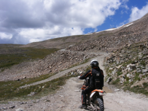 Dual Sport Motorcycle on Mosquito Pass