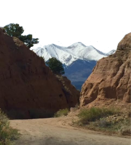 Railroad Cut on Poncha Pass