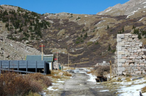 Alpine tunnel station before reconsctruction