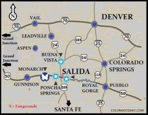 Heart of the Rockies Colorado Map