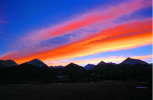 Sunrise on the Sangre de Cristo Mountains