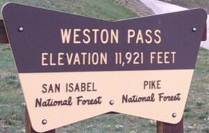 Weston Pass Summit