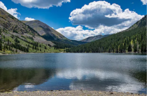 Mirror Lake, an iconic Rocky Mountain alpine lake.