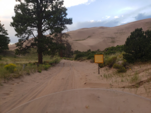 Getting closer to the sand dunes