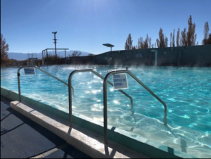 Outdoor Hot Springs fed pool at thebSand Dunes Hot Springs