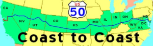 Highway 50 is one of the least traveled Coast to Coast Highways.