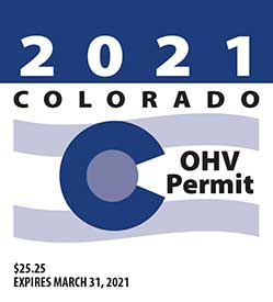 Colorado OHV Sticker Example