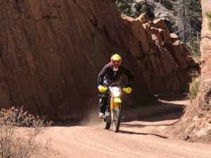 Railroad cut in Phantom Canyon