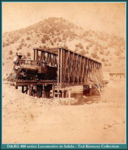Railroad Bridge crossing the Arkansas river from Salida.