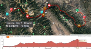 Day 1 Trailride map