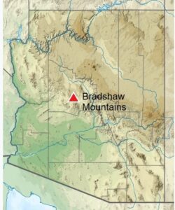 Bradshaw Mountains in Central, AZ