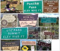 Mountain Pass Signs