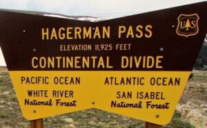 Hagerman pass sign