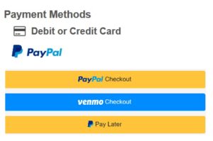 PayPal payment option