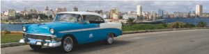 cuba old car skyline