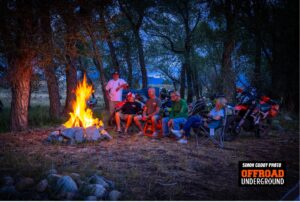 Like-minded Enthusiasts around a campfire