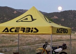 Full Moon and a Suzuki DR 650
