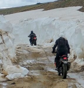 Persistent snow drift Hagerman Pass