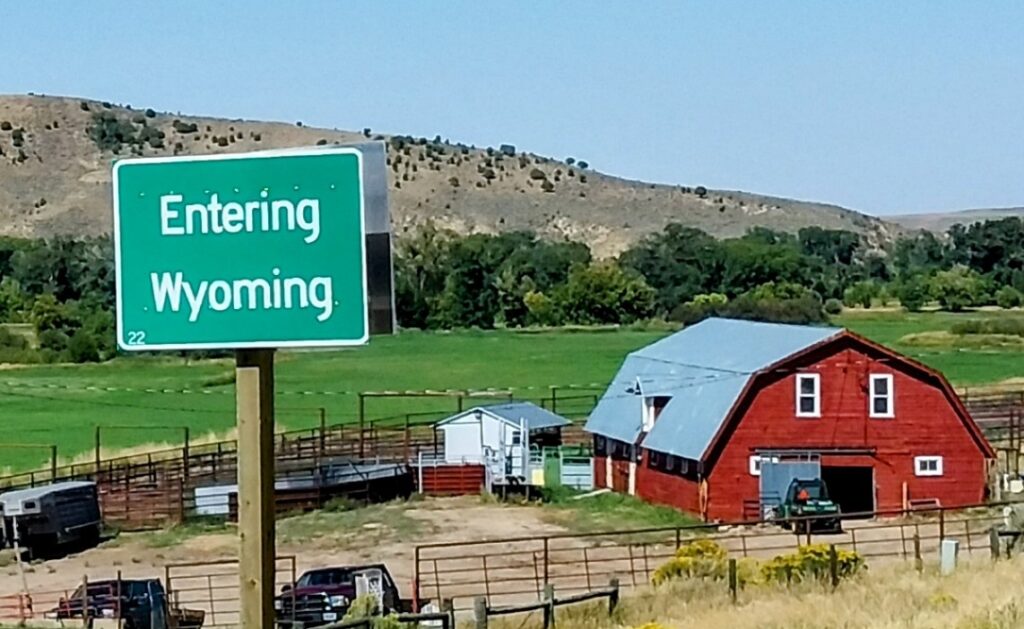 enter wyoming