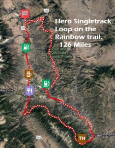126 mile Hero Singletrack.