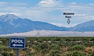 10,000 foot Medano Pass and the Great Sand Dunes