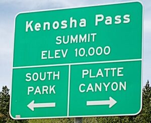 Kenosha Pass Sign